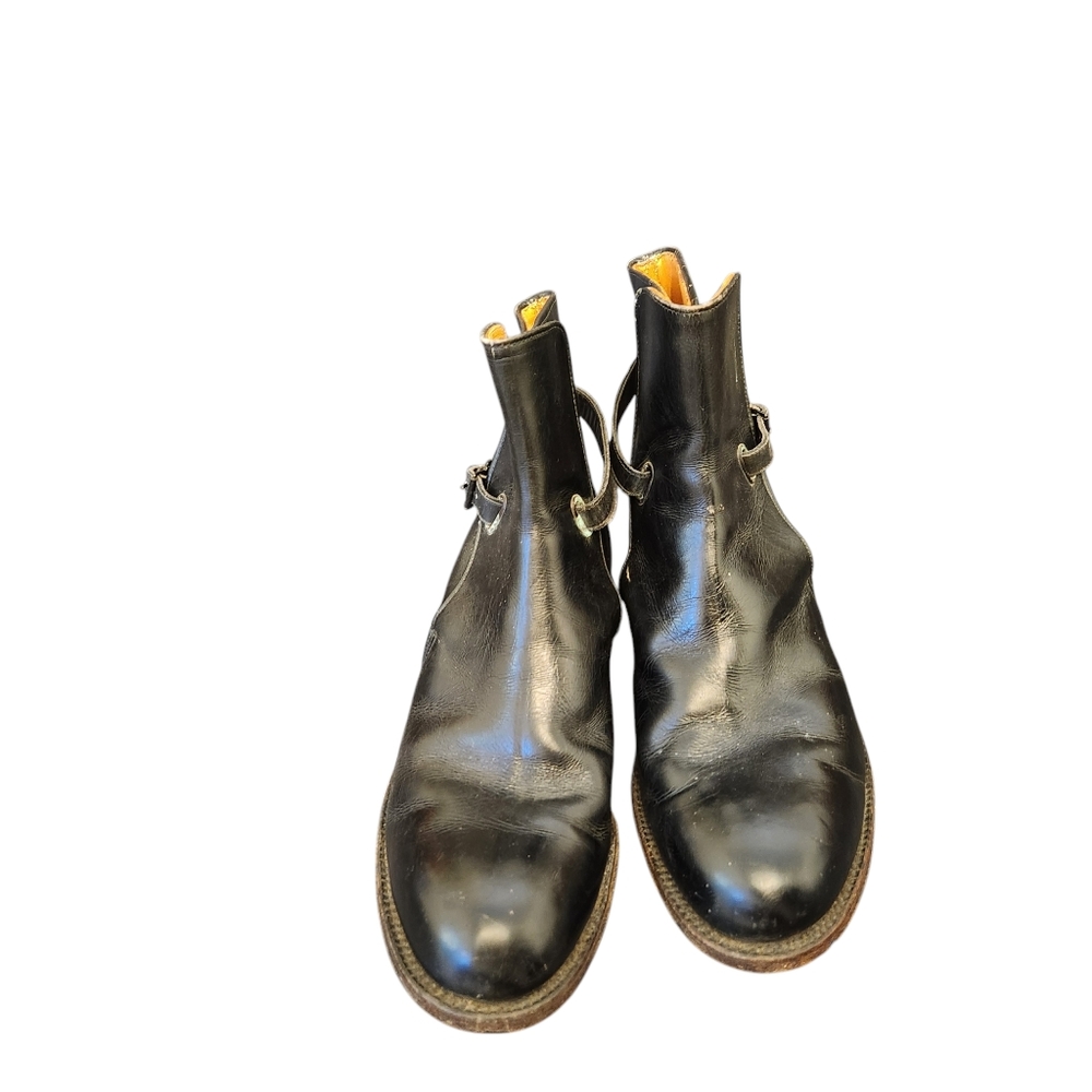Frye Black Leather Ankle Boots Size 7 1/2 - Picture 4 of 9